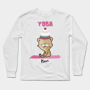 Yoga bear Long Sleeve T-Shirt